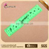 15cm customized promotional silk printing plastic scale ruler