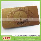Fashion Foil Stamping RFID Card Grossy Finishing RFID Card Irregular Shape RFID Card thumbnail-3