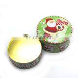 Christmas Candy Tin Can Wholesale, Round Metal Chocolate Tin Can thumbnail-3