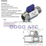 High Quality MINI Ball Valve Stainless Steel 304 1/8 1/4 3/8 1/2 BSP Female Male Thread Brewer Hardware 2 Way Ball Valve thumbnail-4