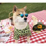 Dog Clothes Leopard Print T-shirt Summer Thin Breathable Pet Shirt Corgi Teddy Schnauzer Pomeranian Clothing thumbnail-5