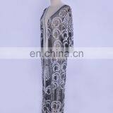 Новый сексуальный прозрачный вырезной вышитый длинный кимоно-кадиган 2019 года. Летние пляжные вещи для женщин: топы и блузки из chiffon-шитца thumbnail-5