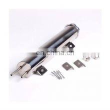 14 oz Polished Stainless Steel Radiator Coolant Overflow Tank thumbnail-1