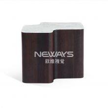 Modern Real Marble Top Curved Coffee Table LT1805 Marble Top With Wooden Base-livingroom Furniture thumbnail-1