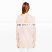 Ladies Light Knitting Cashmere Sweater Backless Sweater thumbnail-1