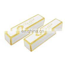 Custom Luxury White Cardboard Paper Box for Skincare Cosmetics Packaging Box Eco Friendly Packaging Lipsticks Box