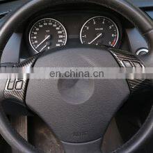 For BMW X1 E84 2010-2013 ABS Chrome Car Steering Wheel Button Frame For BMW E90 E92 3 Series 2005-2012 Accessories 2pcs thumbnail-5