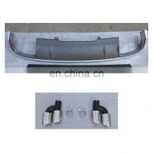 S4 B9 Diffuser With Tailpipe Fit for Audi A4 S4 B9 Refit Rear Lip Bumper Diffuser A4 S4 B9 2017 2018 2019 thumbnail-3
