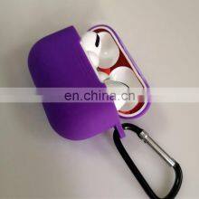 Wholesale Soft Silicone Case for Airpods Pro Anti-fall for Soft Silicone Airpods Pro Case Cover Keychain thumbnail-3