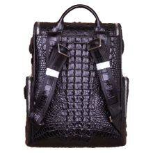 Crocodile Leather Men's Backpack Large Capacity Business Casual Computer Backpack thumbnail-3
