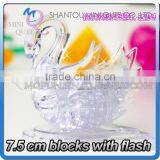 Mini Qute 3D Crystal Puzzle Animal Flash Swan Model building Adult kids model educational toy gift NO.MQ 017