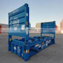 China Flat Rack Container Manufacture Supplier 40' Flat Rack Container 45p3 Collapsible Fixed Flat Rack Container thumbnail-2