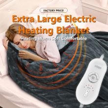 Whoesale Extra Size Electric Blanket/ Custom Grey Electric Blanket/ Bedroom Electric Blanket/