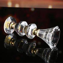 Crystal Single Candelabra Crystal Tealight Candle Holder For Home Decoration High Quality thumbnail-5