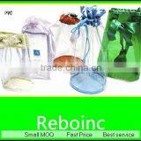 Bags With Logo Clear Vinyl Drawstring Bag