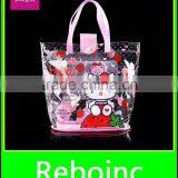 Waterproof Large Storage Bag Customized Plastic Pvc Zipper Handbags