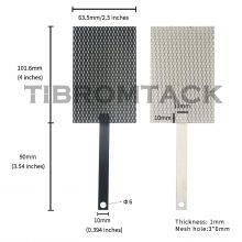TIBROMTACK Electrochemical Titanium Anode Mesh With MMO Ruthenium Iridium Coating and Cathode Mesh Without Coating, GHR030-1 thumbnail-2
