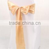 Top quality satin chair sash for wedding chair cover and decoration