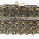 crocheted straw evening bags weave/woven