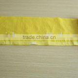 Yellow HDPE Plastic Drawstring Rolling Bags For Garbage