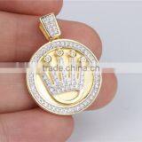 Hottest Popular Mixed Style Metal Coin 925 Sterling Sliver Necklace Pendant thumbnail-4