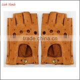 Women's Driving Leather Gloves Goatskin Handmade Leather Gloves thumbnail-1