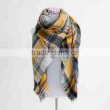 New Style Winter Woman Fashion Square Classical Plaid Wool Scarf thumbnail-4