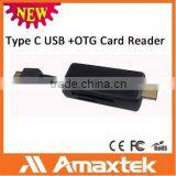 Type C OTG Card Reader for SD/ TFlash Card