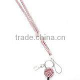 Retractable ID Badge Holder Crystal Decorative Lanyard Rhinestone Lanyard Strap thumbnail-5