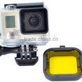 Hot New Underwater Dive Color Filter For GoPro Hero3+ Hero4 Red Yellow Purple Grey Pink