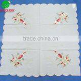 Cheap Christmas Table Cloth With Candles' Embroidery