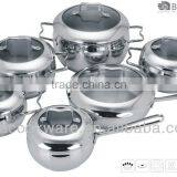 12Pcs Stainless Steel Cookware Apple Shape