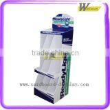 Supermarket Promotion POP Floor Cardboard Light Display Stand
