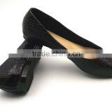 2016 Wholesale Factory Price Special Leather Stone Pattern Women Flat Shoes in Stock thumbnail-1