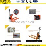2500kg Hand hydraulic pallet truck scale used pallet jack scale