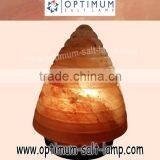 HIMALAYAN SALT LAMP - LINED CONE SHAPE