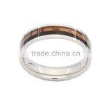 Wood and Titanium Wedding Bands for Men,titanium Band Ring thumbnail-3