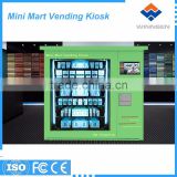 Milk juice fresh fruit mini mart vending kiosk with coolant module