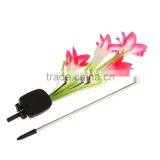 Solar Power Lily Flower LED Light Garden Yard Lawn View Lamp Free Shipping thumbnail-5