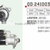 DAF Starter motor Lester 30130 Bosch 0-001-241-007 0-001-241-003 0-001-241-019 0-001-241-014