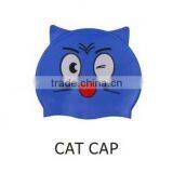 Hot Sales! Printing Silicone Swim Cap ,funny Silicone Swimming Cap thumbnail-2