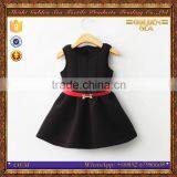 new style space cotton sleeveless flower party black red girls tutu dress