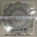 CLASSICAL ELEGANT PRINTING PVC WALL PANELS PLASTIC CEILING 60*60 CM WITH VARIOUS PATTERN, PVC WALL SHEET PANELS