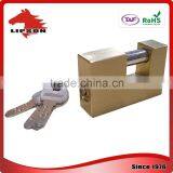 Lipson LS-200K Series Hardened Steel Shackle Kaba Key Rectangular Brass Padlock thumbnail-2
