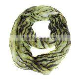 Maroon Color Hot Selling Tiger Stripe Printing Circle Stripe Scarf thumbnail-3