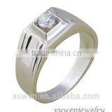 High Polish CZ Jewel Stainless Steel