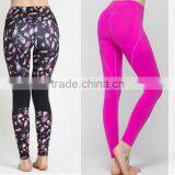 colorful spandex &ployester sexy womens gym yoga pant