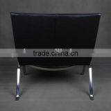 304# Stainless Steel Ergonomic Leather Chaise Lounge Pk22 Chair Replica Supplier's Choice thumbnail-1