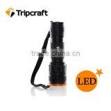 XM-L T6 1800 Lumens 7 Mode Zoomable Led Flashlight Torch thumbnail-1