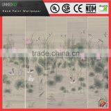 High Quality Chinese Hand-painted Silk Wallpaper for Hotel Home Interior Decoration thumbnail-6